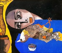 Anwar Maqsood, 12 x 14 Inch, Acrylic on Canvas , Figurative Painting, AC-AWM-076
